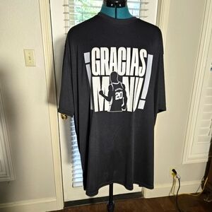 Manu Ginobili San Antonio Spurs Farwell Tshirt Size 2XL